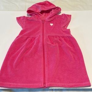 Place toddler girl towel hoodie